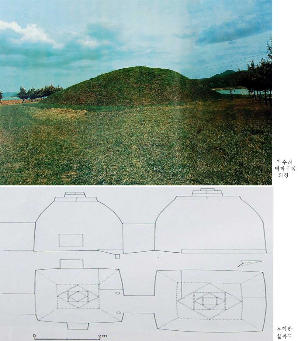 0-약수리벽화무덤 외경과 무덤칸 실측도