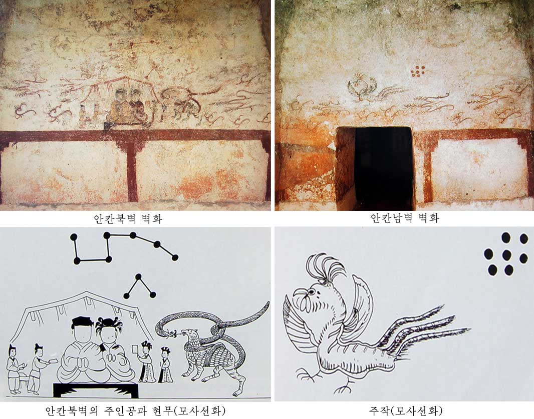 0-안칸북벽과 남벽의 벽화