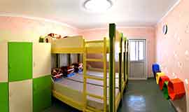 bedroom in hostel of Pyongyang Orphans’ Secondary School
