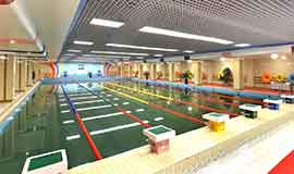 swimming pool in gymnasium of Pyongyang Orphans’ Secondary School