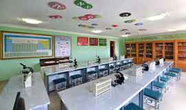 Chemistry lab of Pyongyang Orphans’ Secondary School