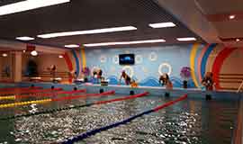 Orphans in the swimming pool 