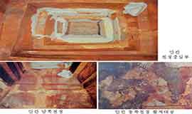 안칸 남쪽, 동쪽천정 벽화