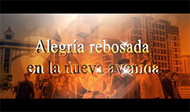 Alegría rebosada en la nueva avenida